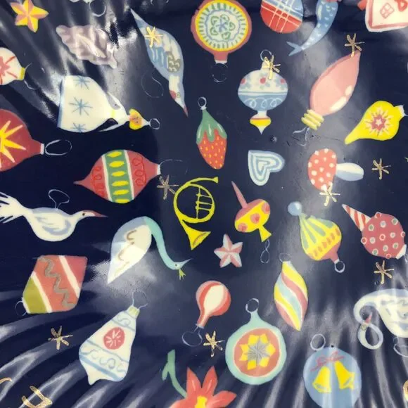 Anthropologie Art of Danielle Kroll Making Spirits Bright Dessert Plate Holiday - Picture 2 of 8